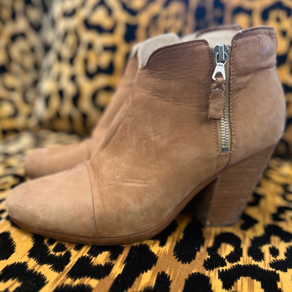 Light Brown/Beige Rag & Bone Booties - Picture 4 of 12